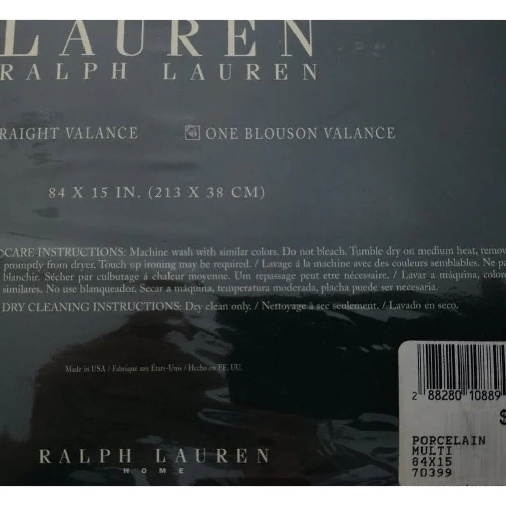 New Ralph Lauren Porcelain Blue 100% Cotton 84